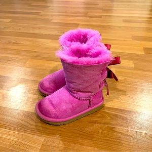 Pink UGG boots size 8 girls